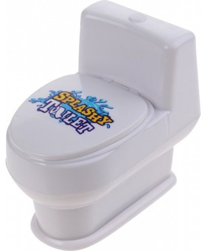 Toi Toys spuitend toilet wit 10 cm