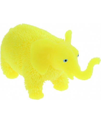 Toi Toys fluffy olifant 20 cm geel