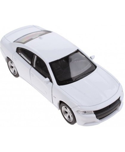 Welly schaalmodel Dodge 2016 Charger RT 1:34 wit 12 cm