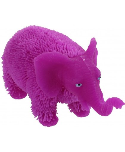 Toi Toys fluffy olifant 20 cm paars