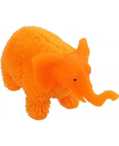 Toi Toys fluffy olifant 20 cm oranje