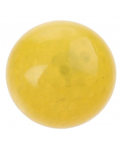 Johntoy squishy bal met licht geel 70 mm