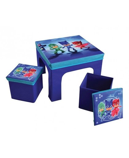 Disney PJ Masks opvouwbare tafel met stoelen blauw