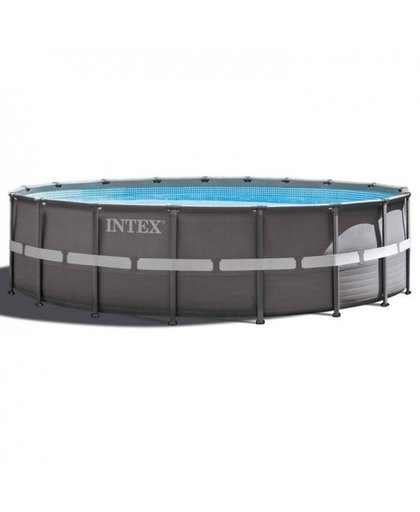 Intex Ultra Frame opzetzwembad met accessoires 549 x 132 cm grijs