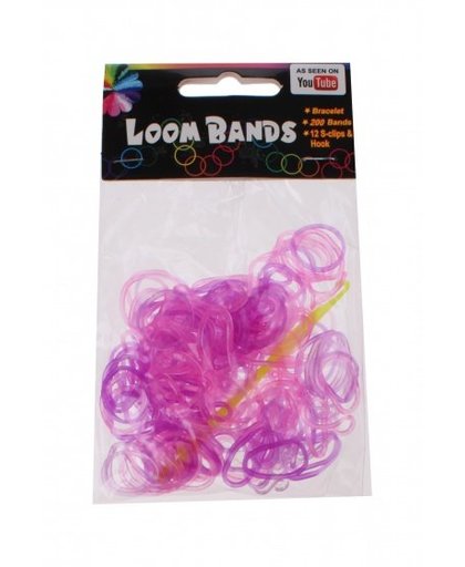 Eddy Toys Loom Bands armband maken roze 213 delig