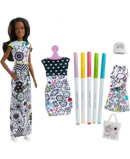 Barbie Crayola inkleurfashions Afro American 26 cm 11 delig