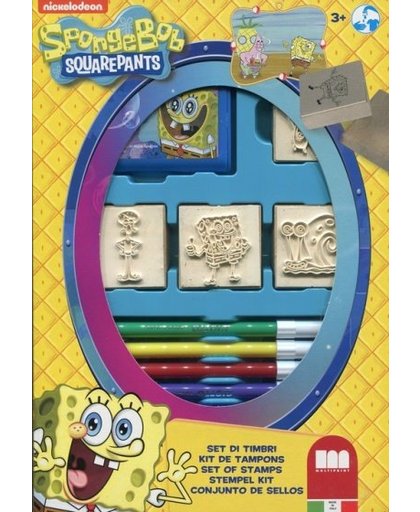Multiprint kleurset Spongebob 12 delig geel