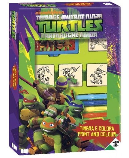 Multiprint kleurset Ninja Turtles 12 delig groen