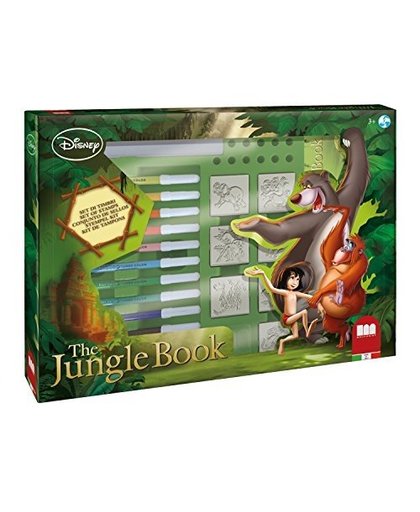 Multiprint kleurset Jungle Book 22 delig groen