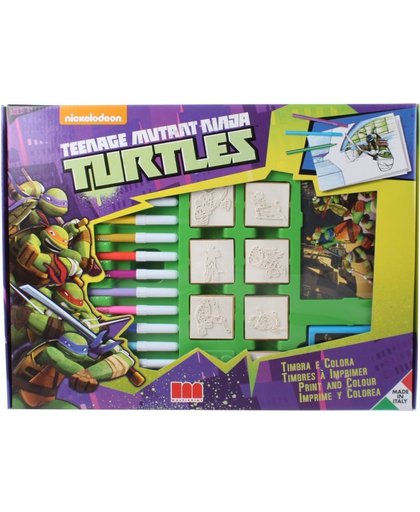 Multiprint kleurset Ninja Turtles 22 delig paars