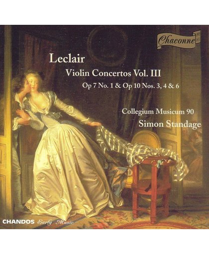 Leclair: Violin Concertos Vol 3 / Simon Standage