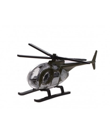 Johntoy schaalmodel helikopter 1:64 groen 8 cm