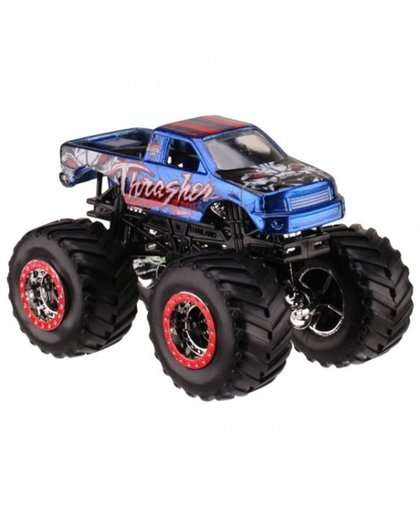 Hot Wheels Monster Jam monstertruck Trasher 9 cm blauw