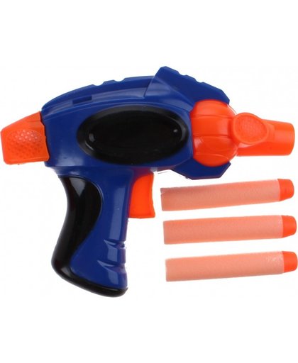 Toi Toys shotgun blaster blauw 14 cm
