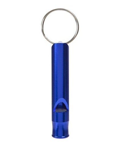 Summit sleutelhanger Mountain Whistle aluminium 6 cm blauw