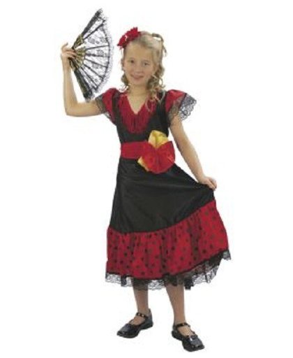 Kinderkostuum Flamenco 7-9 jaar