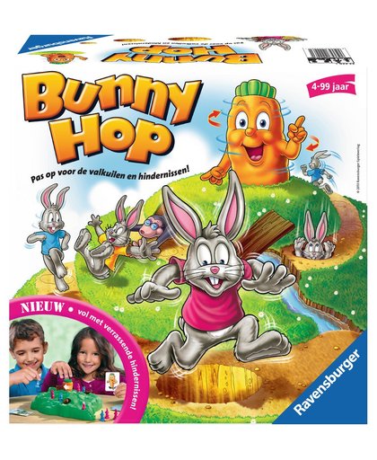 Ravensburger Bunny Hop geheugen en reactiespel.