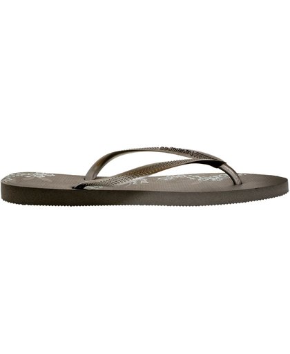 Havaianas Slim Organic Flip Flops Gray Size 5-5.5