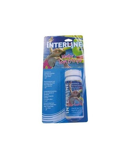 Interline Water Teststrips voor chloor en pH blister a 25st.
