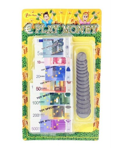 Speelgeld Euro Munten en Briefjes