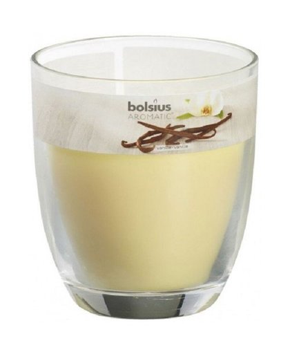 Bolsius geurkaars in Groot glas met deksel 120/100 Vanilla