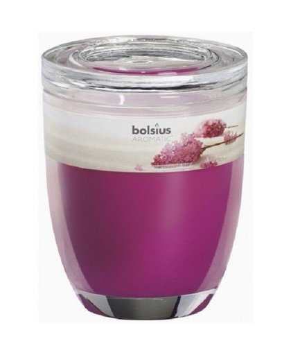 Bolsius geurkaars in Groot glas met deksel 120/100 Liliac blossom