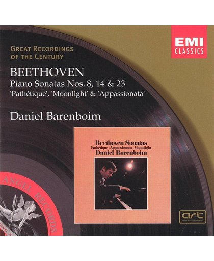 Beethoven: Piano Sonatas Nos. 8, 14 & 23 'Pathetique', 'Moonlight', Appassionata'