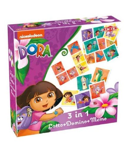 Dora 3 in 1 Lotto Domino Memory