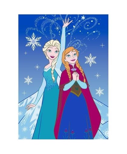 Frozen speelkleed Anna en Elsa kristallen 95x133