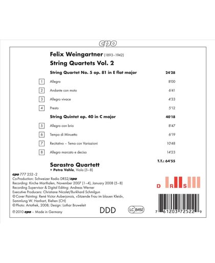 String Quartets Vol2: Quartet No5/Q