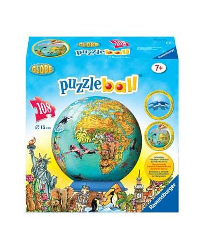 Ravensburger puzzleball kinder Aarde 108 stukjes