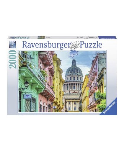 Ravensburger puzzel Kleurrijk Cuba - 2000 stukjes