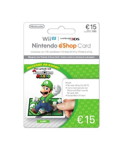 Nintendo eShop Card 15 euro + Photos with Mario