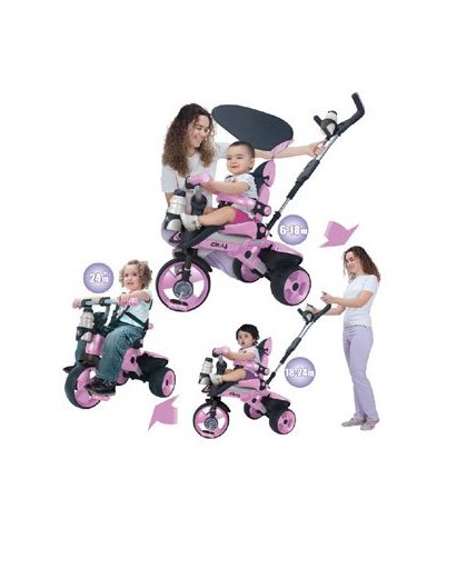 Injusa Trike City driewieler - roze