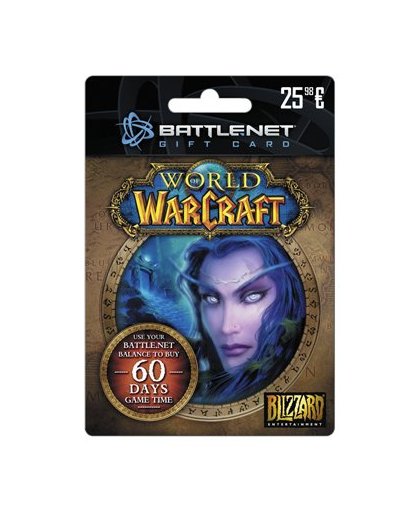 World of Warcraft 60 dagen Battlenet gift card NL