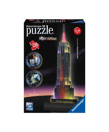 Ravensburger 3D Puzzel Empire State Building nacht editie