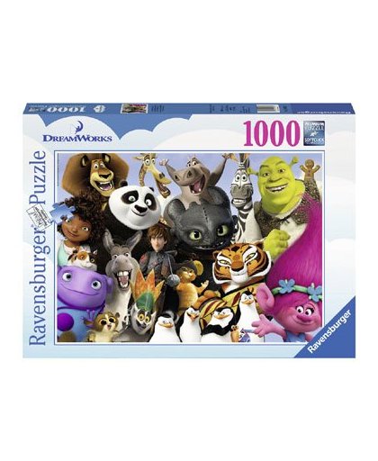 Ravensburger puzzel DreamWorks familie - 1000 stukjes