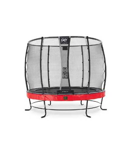 EXIT Elegant Premium trampoline ø253cm with safetynet Deluxe - red