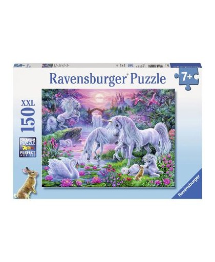 Ravensburger puzzel Eenhoorns in het avondrood - 150 stukjes