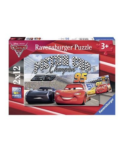 Ravensburger puzzelset Disney Cars 3 - 2 x 12 stukjes