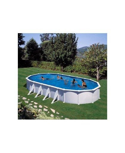 Gre KITPROV1028 Zwembad met frame Ovaal 56110l Blauw, Wit bovengronds zwembad