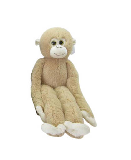 Knuffel aap met lange armen - lichtbruin