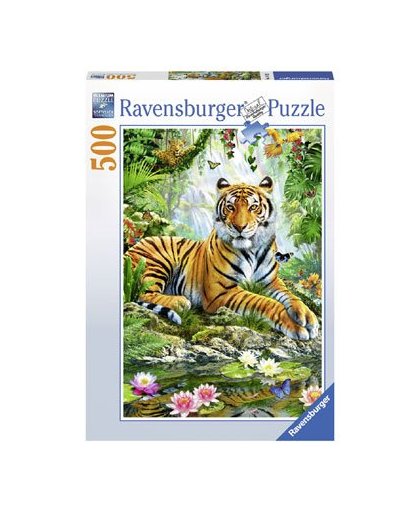 Ravensburger puzzel tijgers in het oerwoud - 500 stukjes