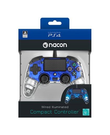 PS4 Official Wired LED Controller - blauw