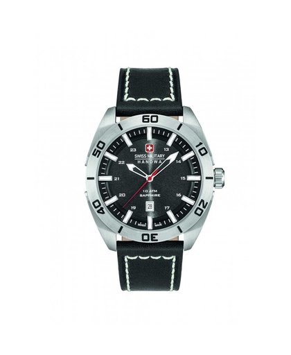Swiss Military Hanowa 06-4282.04.007 horloge heren - zwart - edelstaal