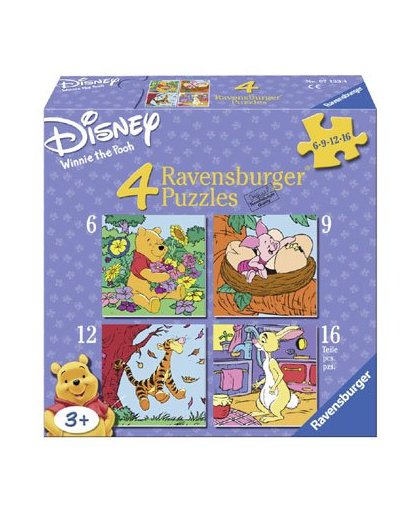 Ravensburger Disney Winnie de Poeh 4 puzzels