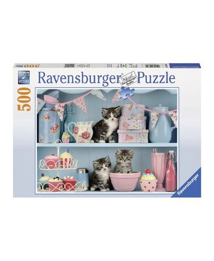 Ravensburger puzzel Katje tussen de cupcakes - 500 stukjes