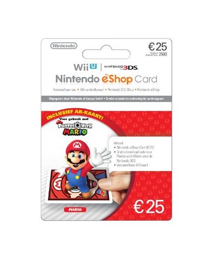 Nintendo eShop Card 25 euro + Photos with Mario