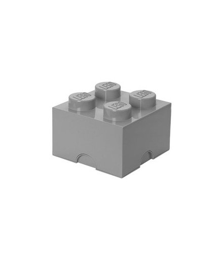 LEGO Opbergbox Design Collection Brick 4 - grijs