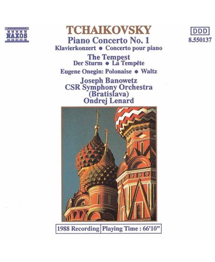 Tchaikovsky: Piano Concerto no 1, Tempest, etc / Lenard